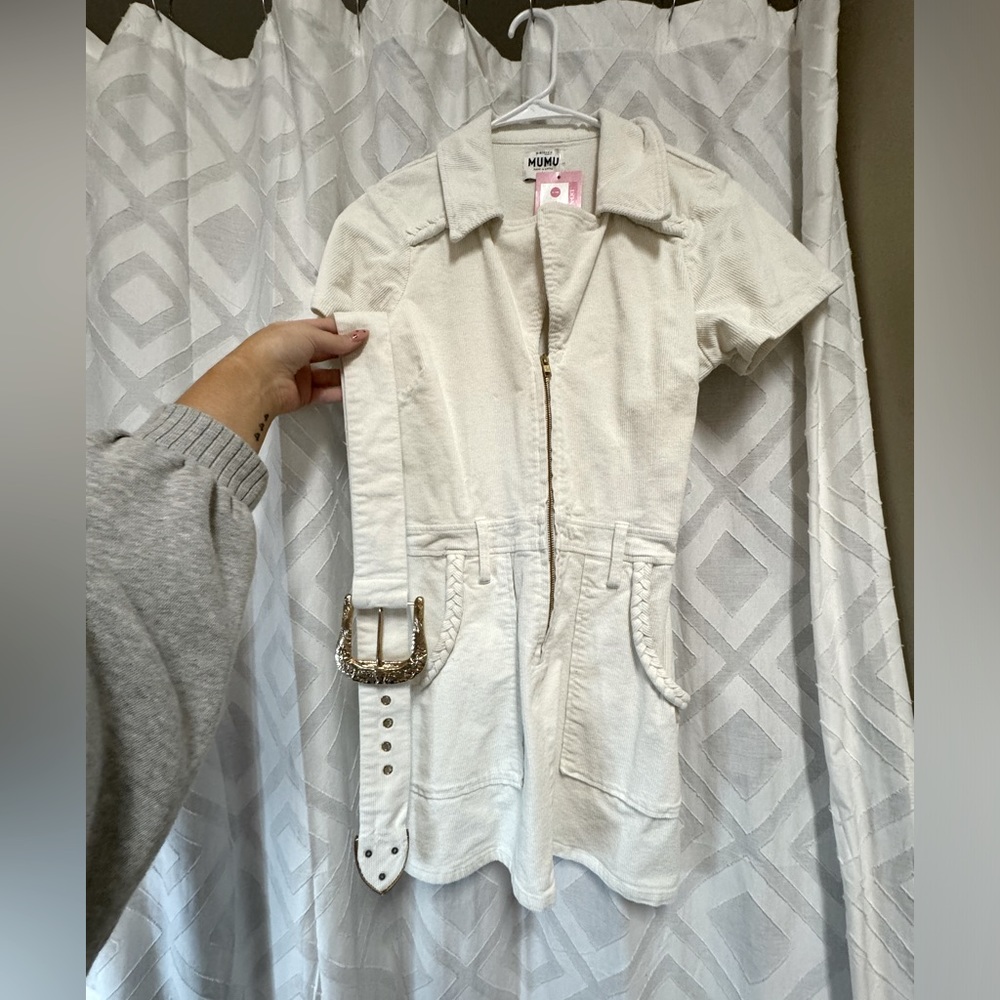 MUMU Romper with belt | Never worn!